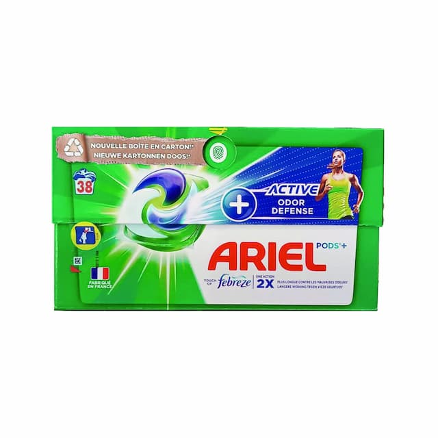ARIEL Kapsułki 38 prań Active Odor Defense ALLin1