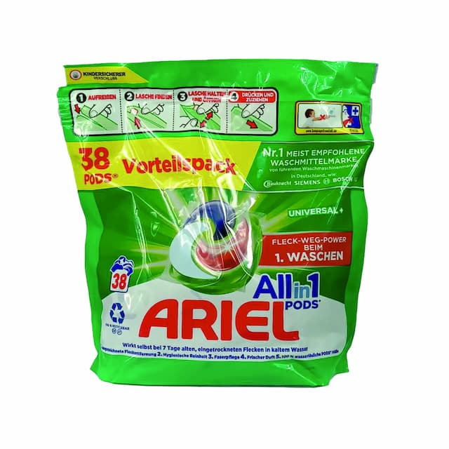 ARIEL Kapsułki 38 prań Universal+ ALLin1 (worek)