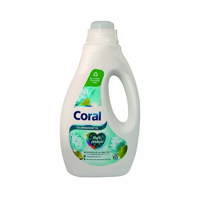 CORAL Płyn do prania 20 prań Color Wasserlilie 1l