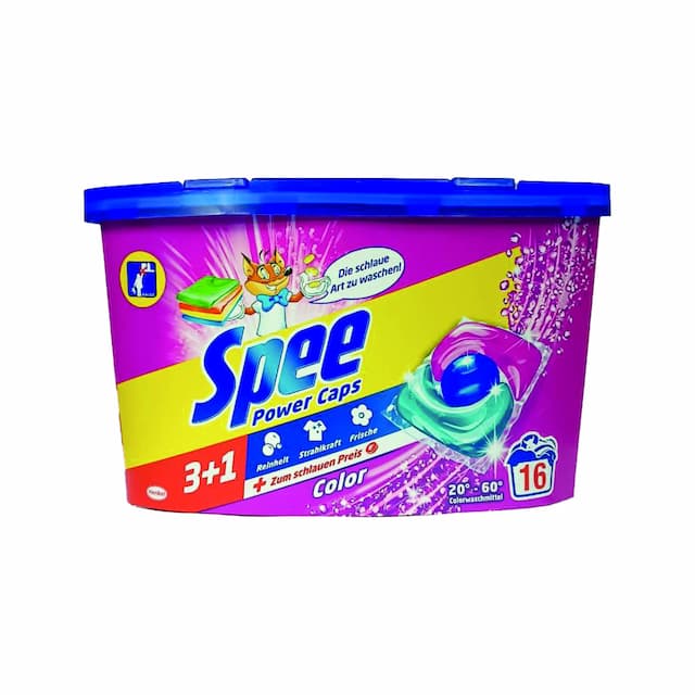 SPEE Kapsułki 16 prań Color Power Caps 3in1