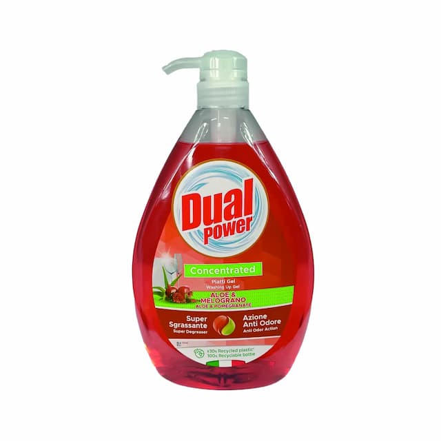 DUAL POWER Płyn do naczyń z pompką 1l Aloe Melograno