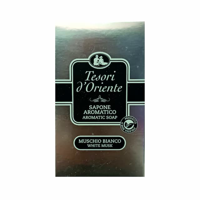 TESORI D`ORIENTE Mydło w kostce 150g Muschio Bianco