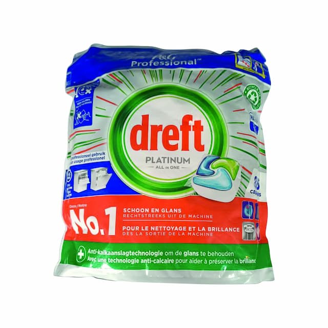 DREFT Kapsułki do zmywarki 75 sztuk Platinum ALLin1 Original Professional